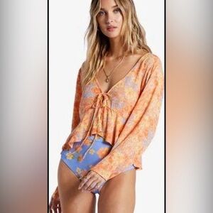 Billabong floral blouse